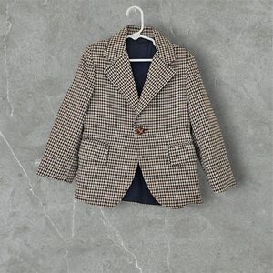 Vintage Jack Tar Boys Blazer Sport Coat Jacket Elbow Patches Multicolor